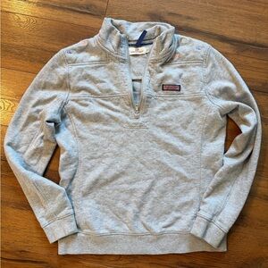Vineyard Vines women’s Light Gray Zip-Up Sweater